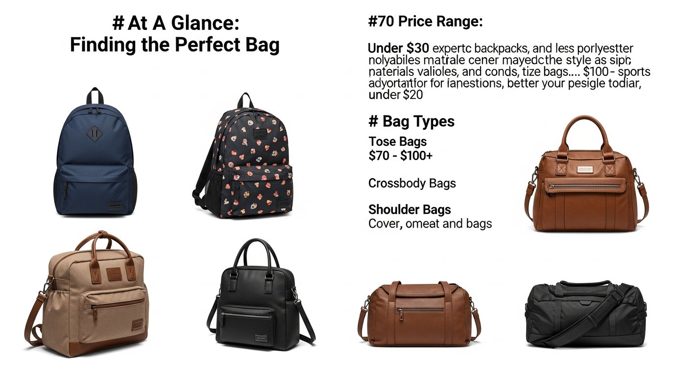 At A Glance: Price Range, Bag Types, Brands, And What Matters Most For Teens
