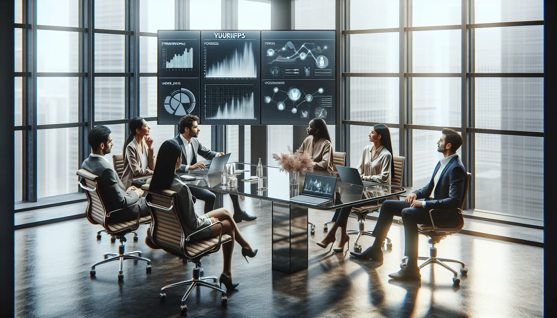 diverse team discussing innovative frameworks in a modern office.