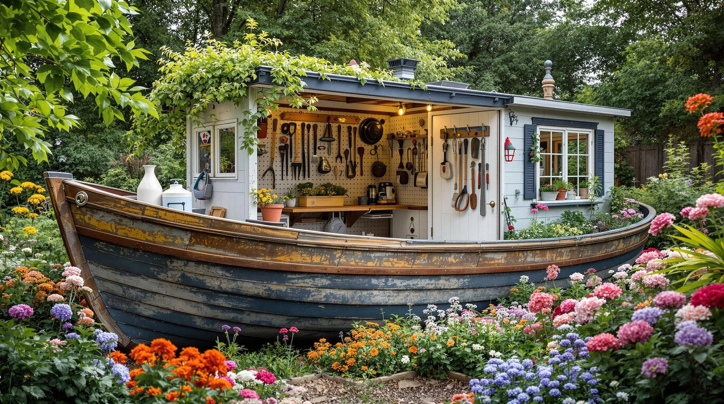 10 Creative Garden Ideas for Repurposing Old Boats into Stunning Backyard Features 9 FO5lc4Sfgt8MDe97UVwG 9cUEhd3h4s