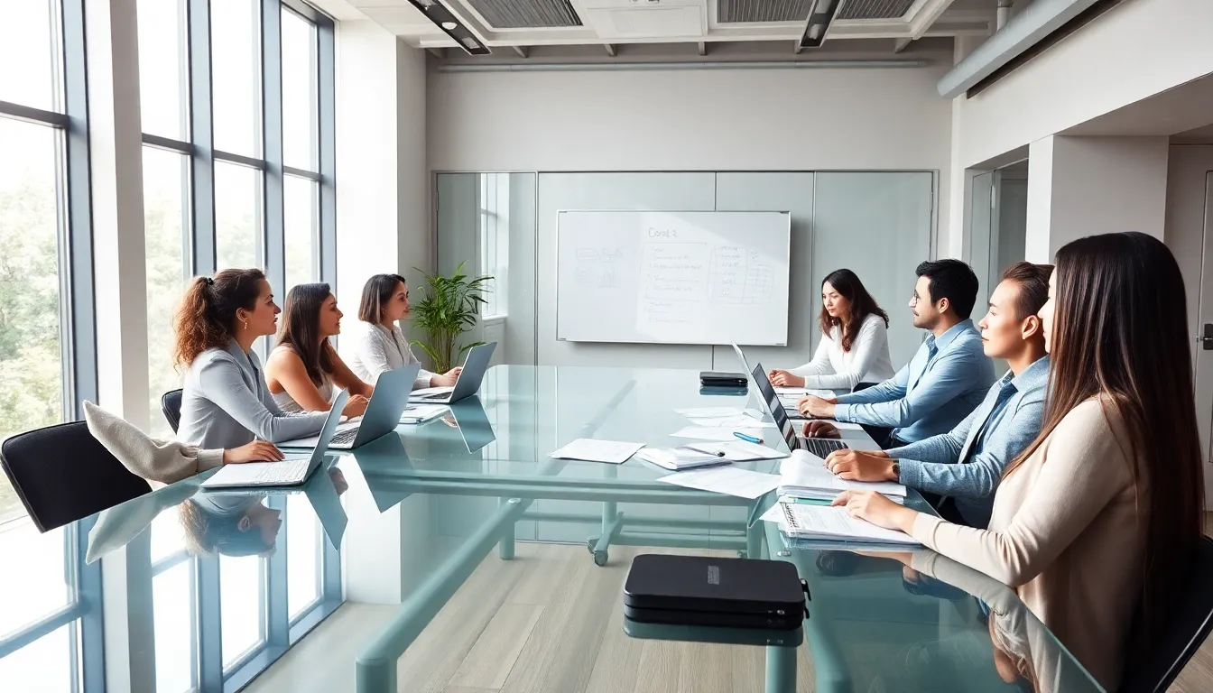 diverse team discussing applications of 5408952713 in a modern office.