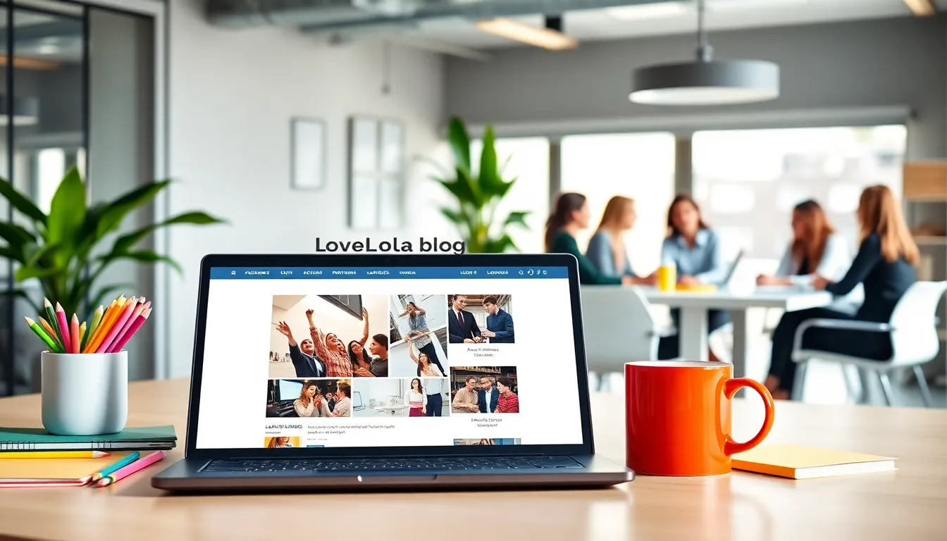 Diverse professionals collaborating in a vibrant, modern office setting.