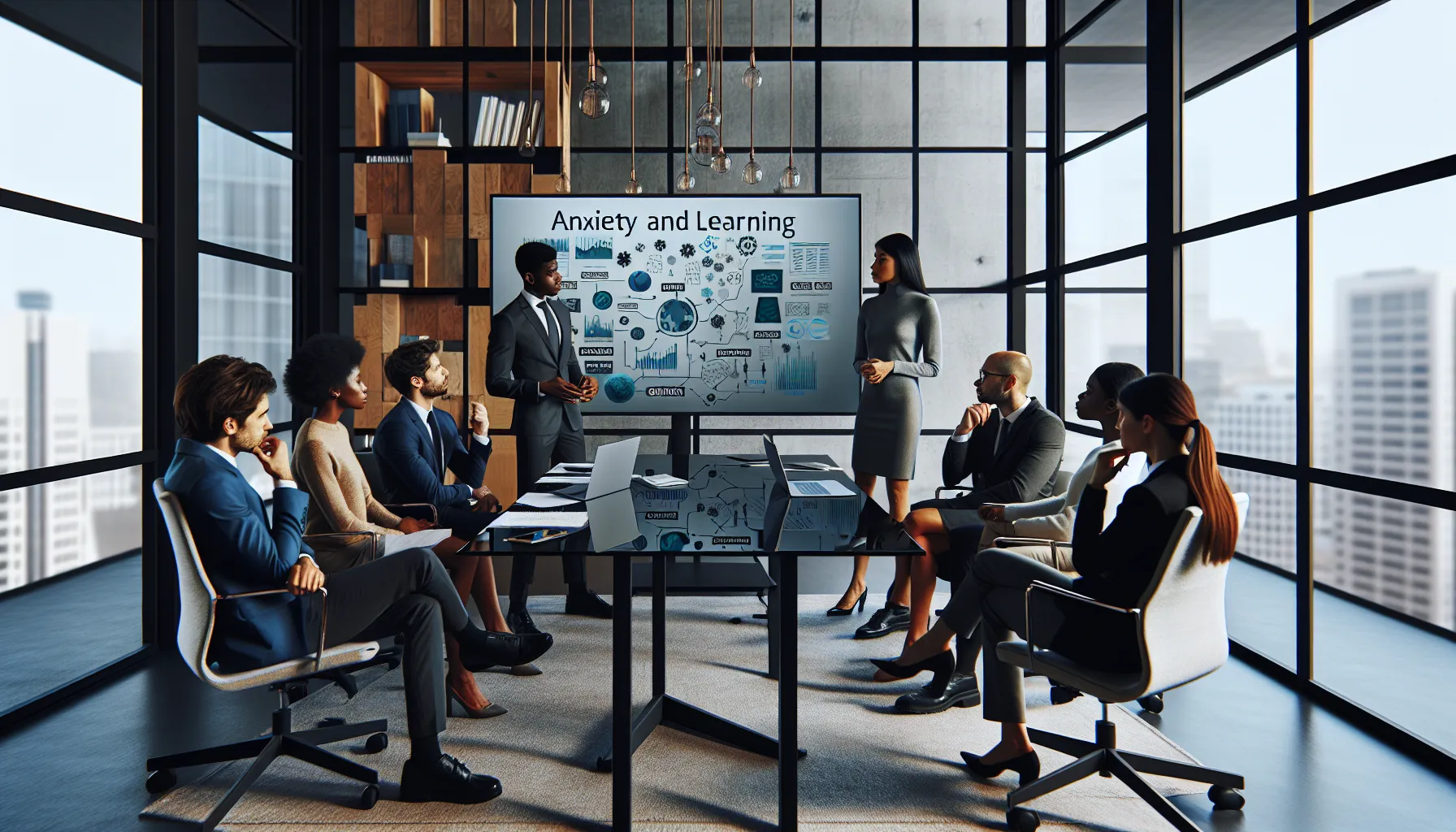 diverse team discussing overcoming fear of complexity in a modern office.