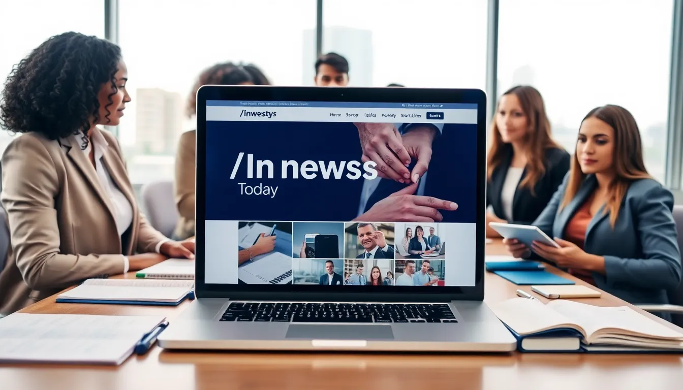 diverse team collaborating in a modern office.