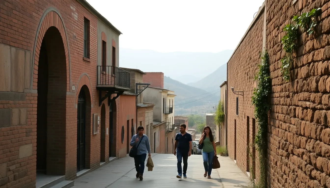 scenic view of historic colonial buildings in Kasotgarh.