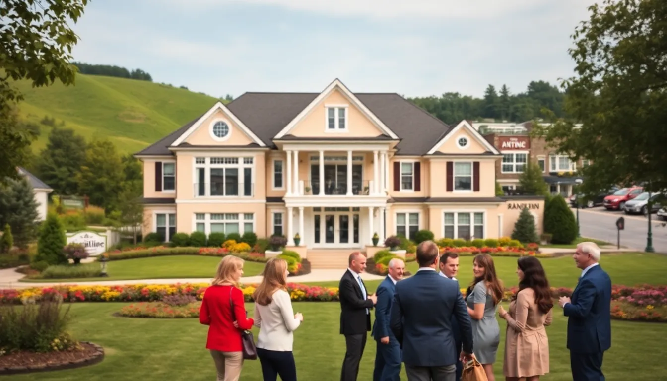 luxury home with lush greenery in Franklin, TN.