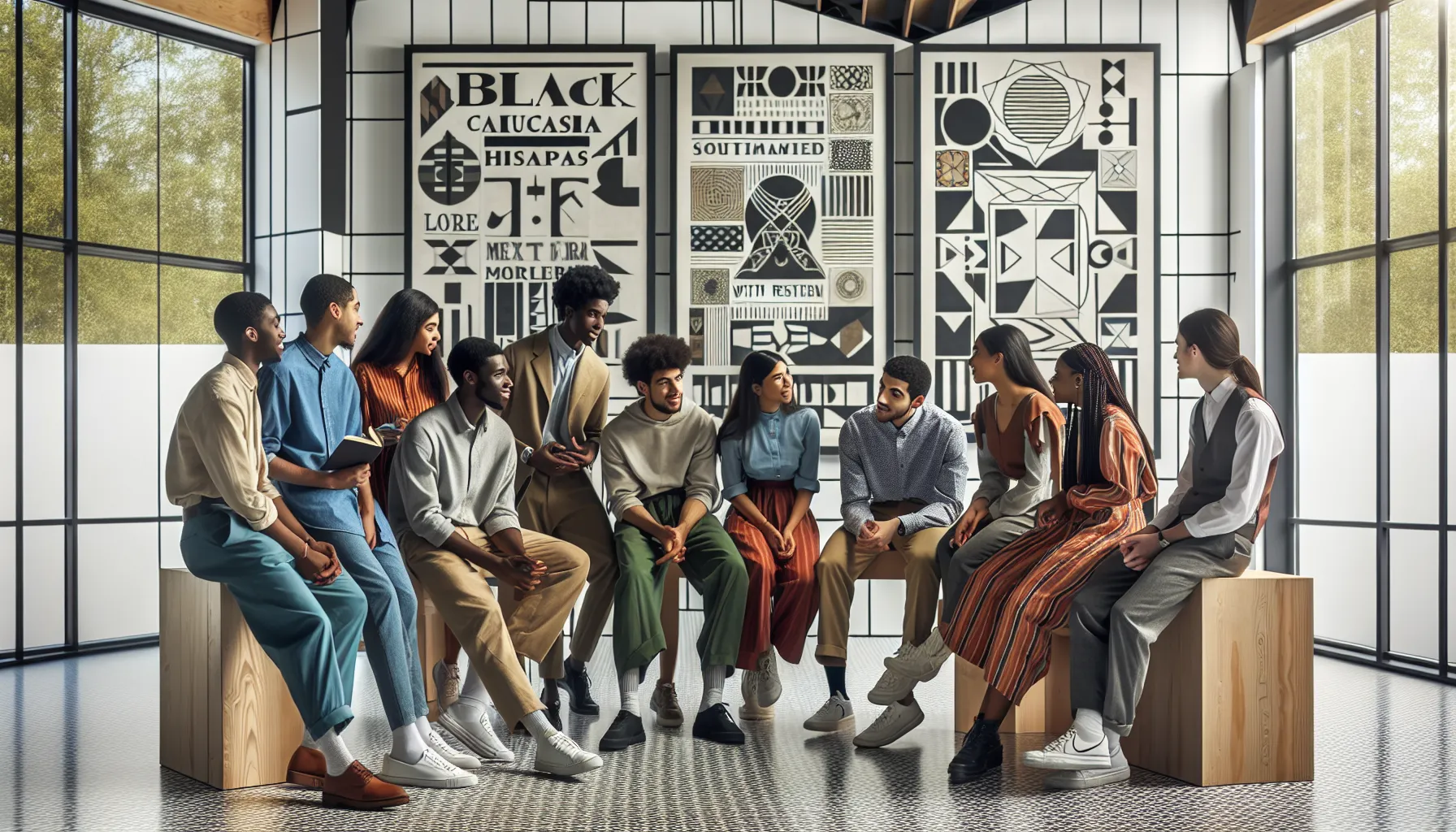 group discussing Gowthalamma's cultural stories in a modern setting.