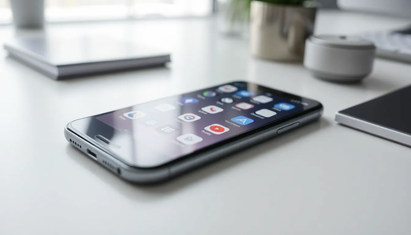 smartphone displaying hidden apps with privacy features.