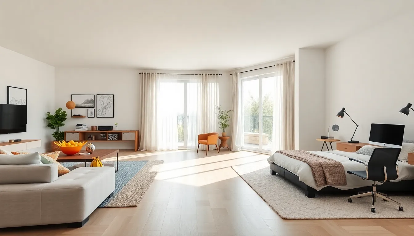 Modern family home showcasing a three-bedroom layout with office space.