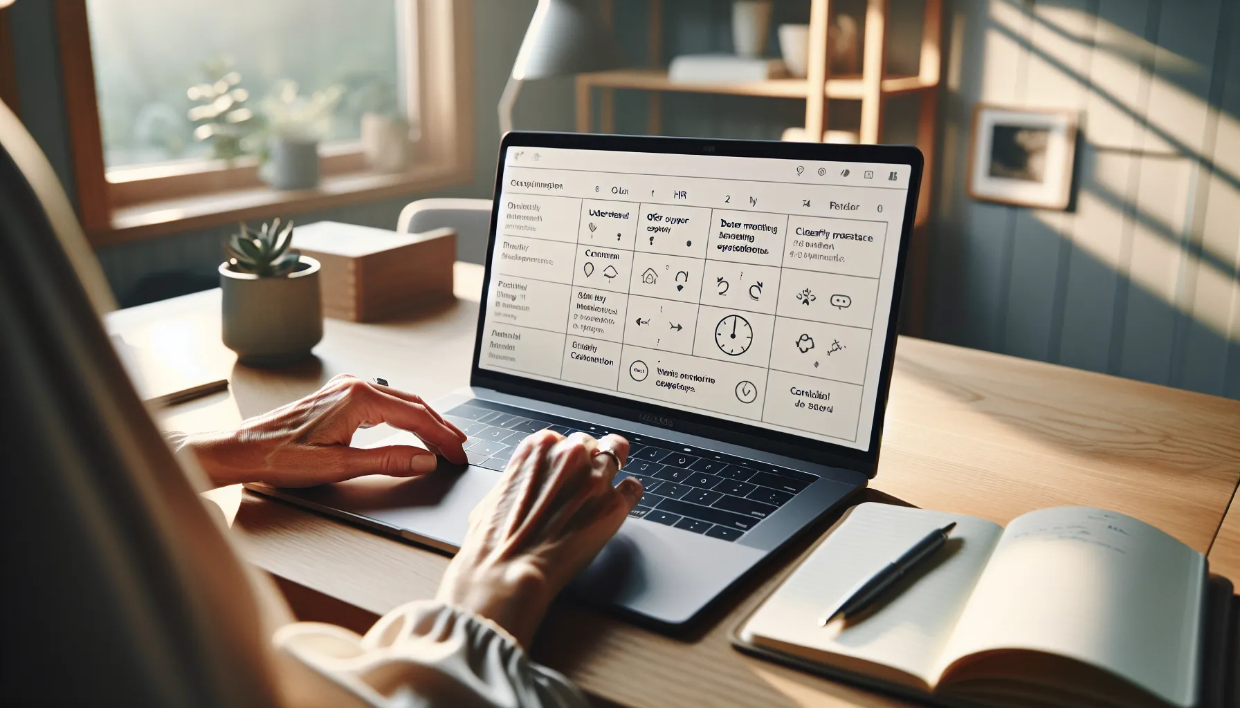 En leders guide: hvordan snakke med en ansatt du er bekymret for 2 Norwegian manager prepares a confidential employee meeting in a calm office.