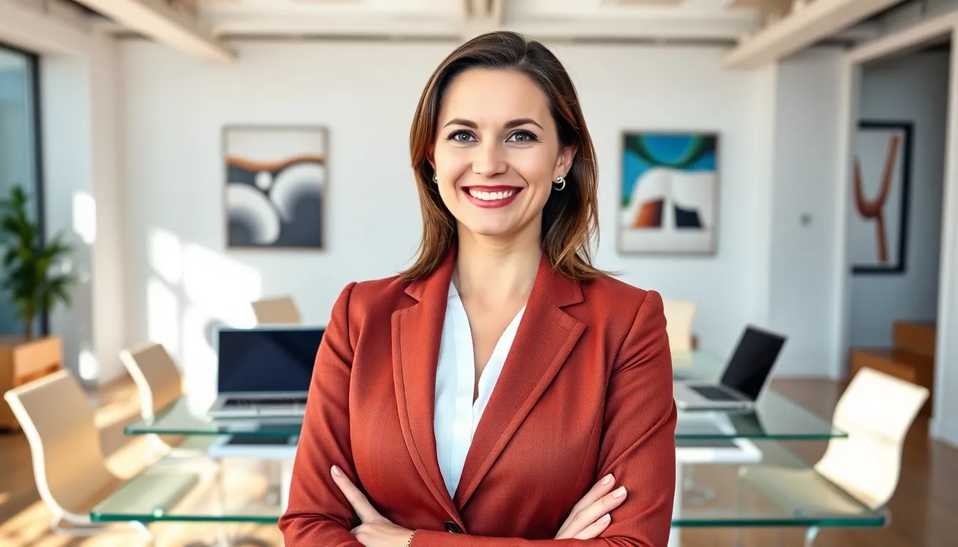 Stacy Klinger in a modern office, representing Bitclassic's innovative approach.
