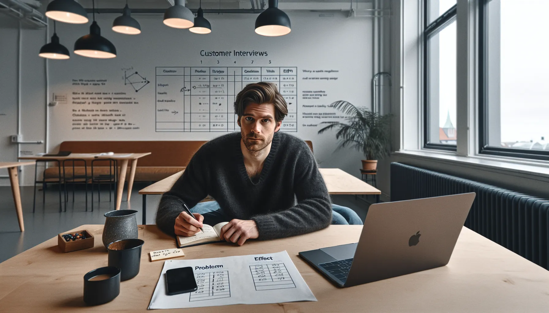 De vanligste utfordringene i oppstartsbedrifter – og hvordan løse dem 3 Startup founder in oslo analyzing metrics and preparing structured customer interviews.
