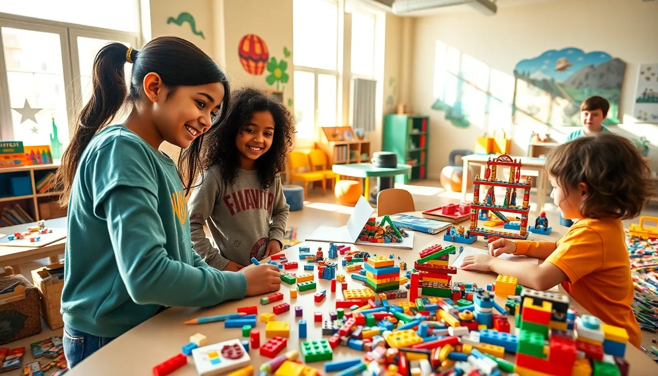 Children enjoying an interactive Imagineer Games workshop filled with creativity.