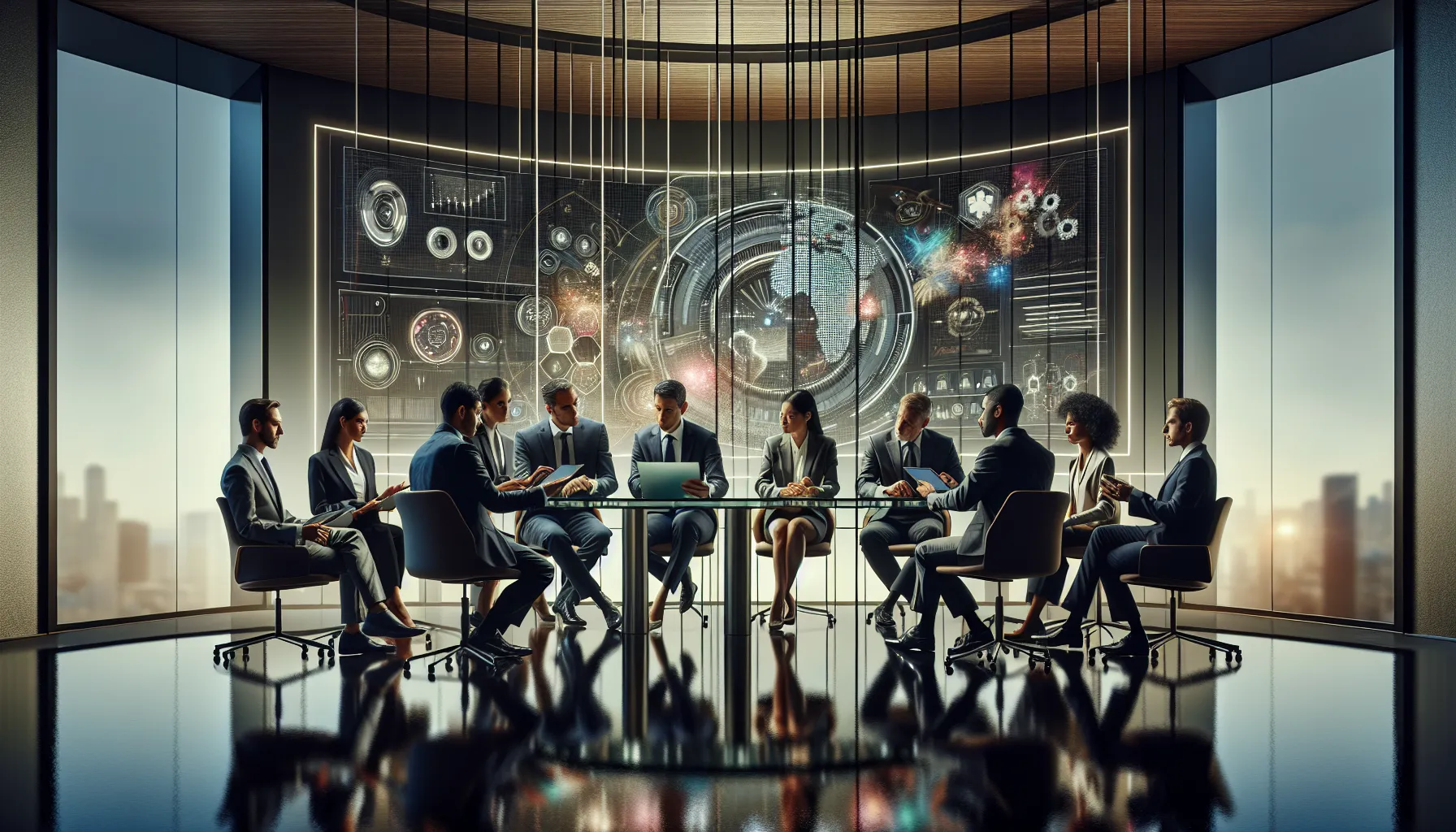 diverse team collaborating on technology solutions in a modern office.