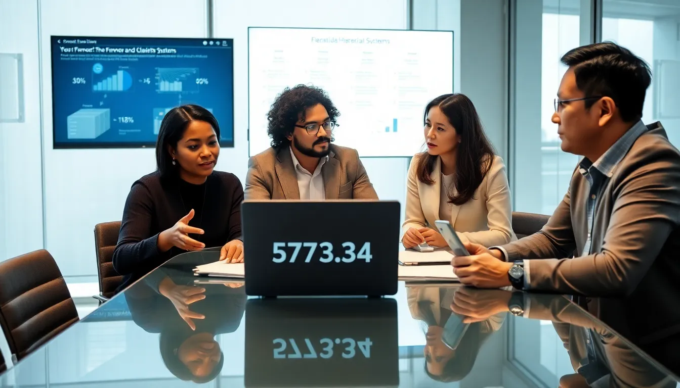 diverse professionals discussing technical classification in a modern office.