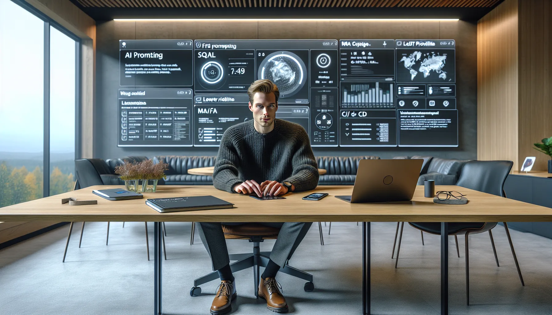 Norwegian professional practicing ai prompting, data dashboards, and cloud security skills.
