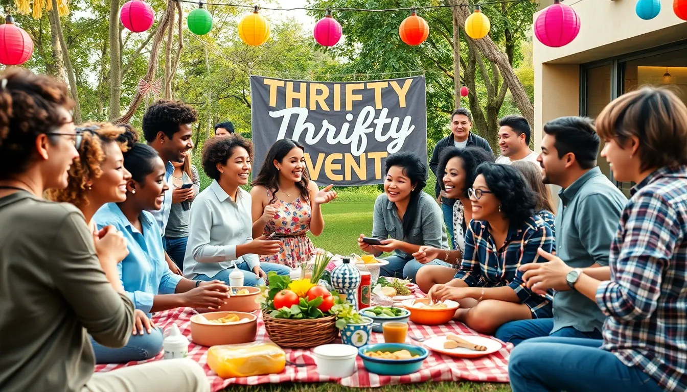 diverse group enjoying a budget-friendly outdoor event.