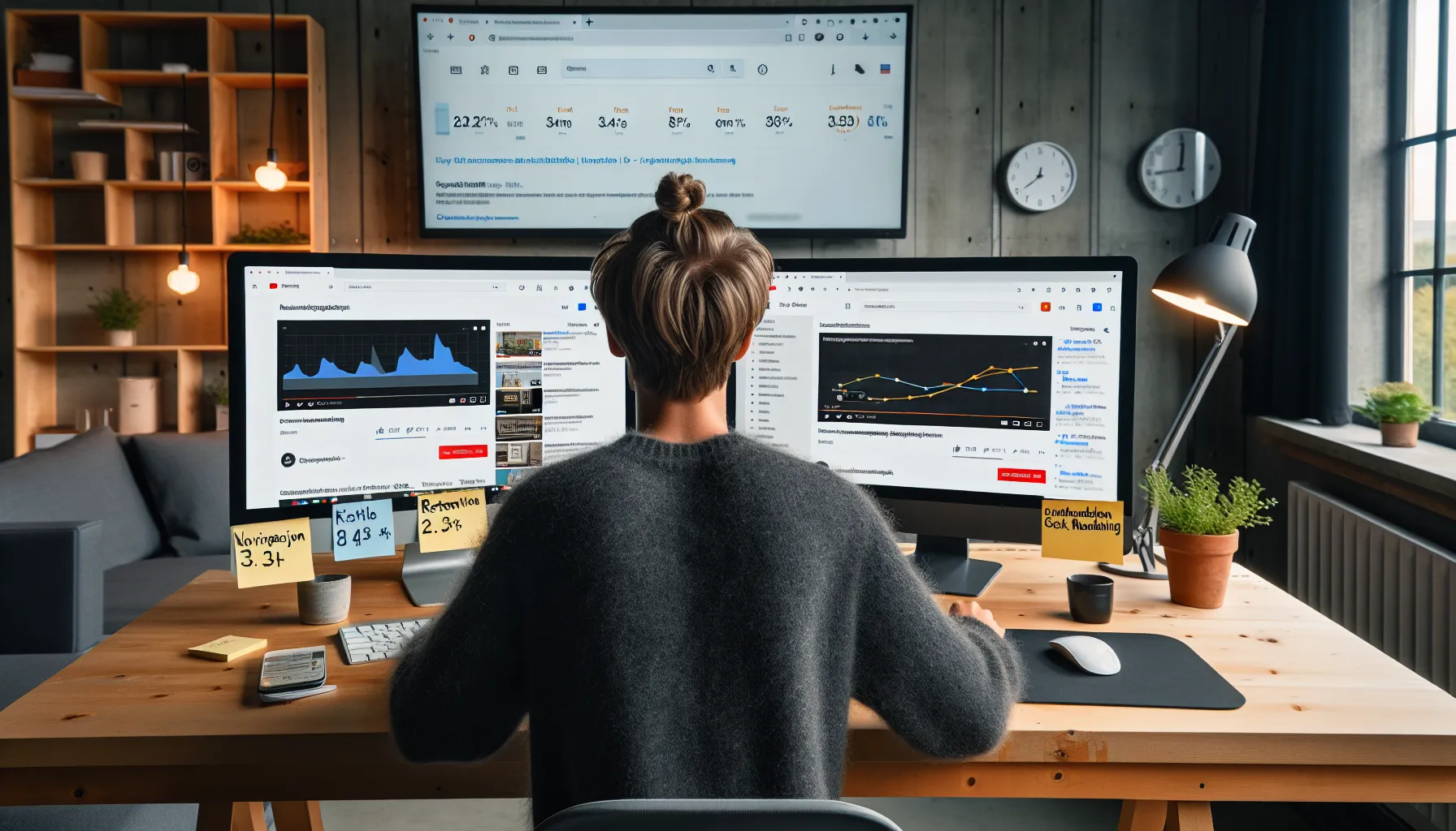 Video-seo: hvordan rangere på youtube og google samtidig 3 Norwegian marketer compares youtube analytics and google serp for dual video seo.