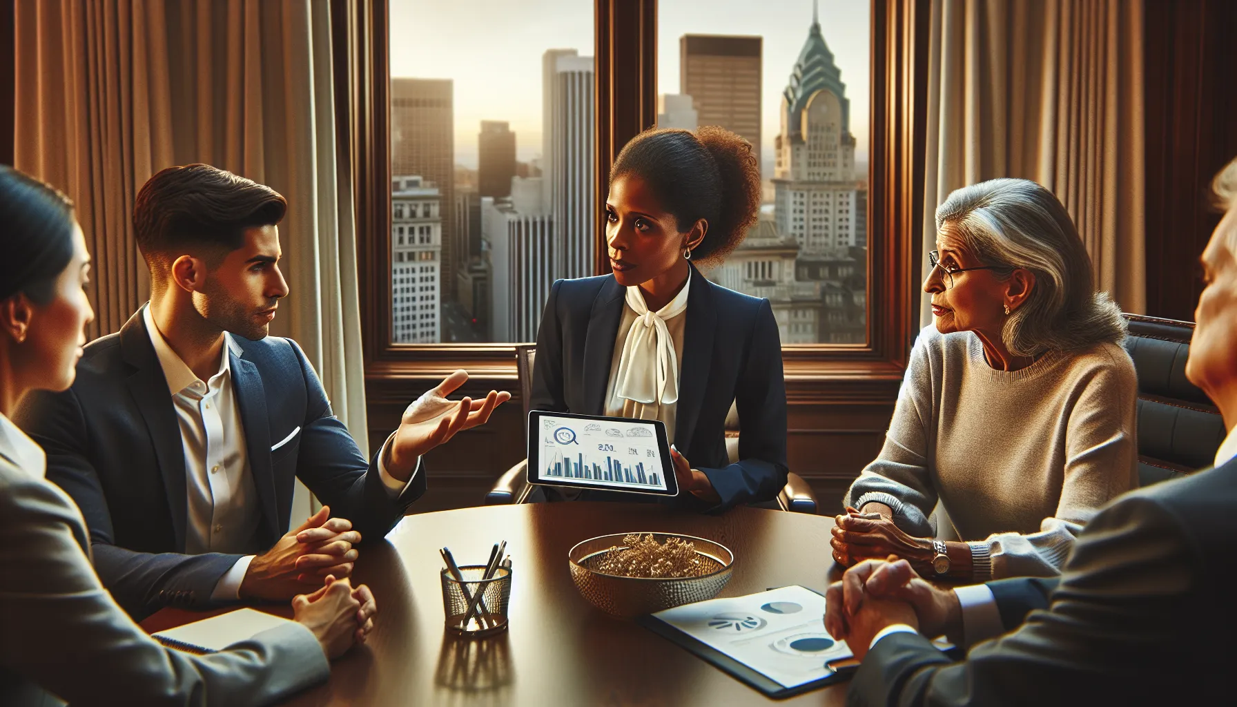 professionals discussing accuracy challenges in a modern office setting.