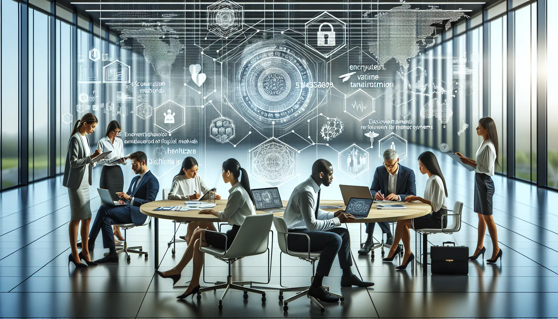 diverse team discussing innovative applications of 5143753809 in an office setting.