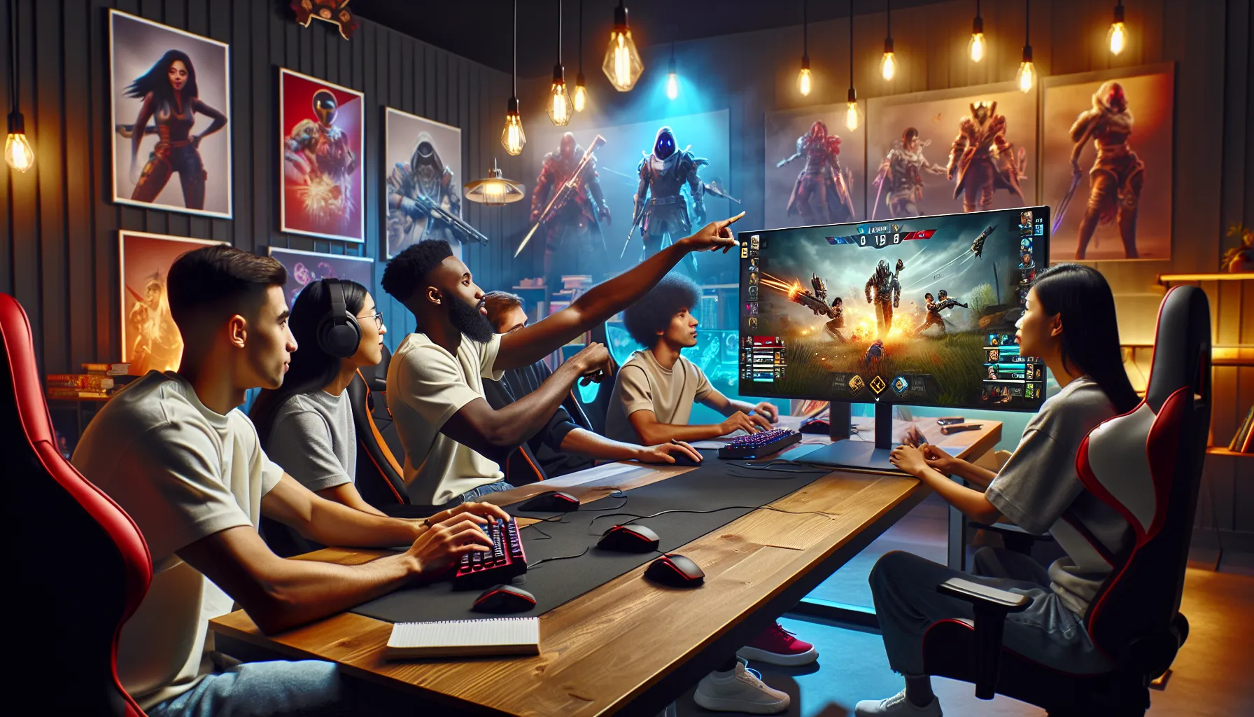 diverse gamers collaborating while playing Bobfusdie7.9 online.