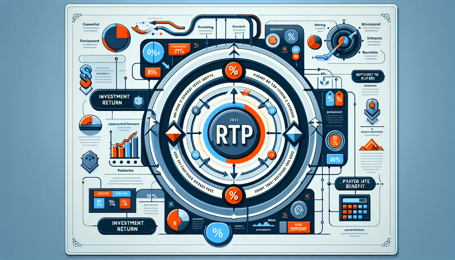 Circular infographic explaining RTP mechanism with key points and arrows.