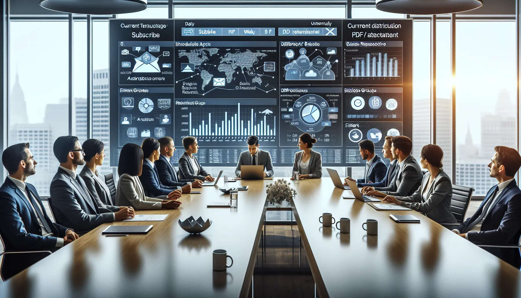 Analytics team managing Tableau dashboard email subscriptions and automated report distribution.