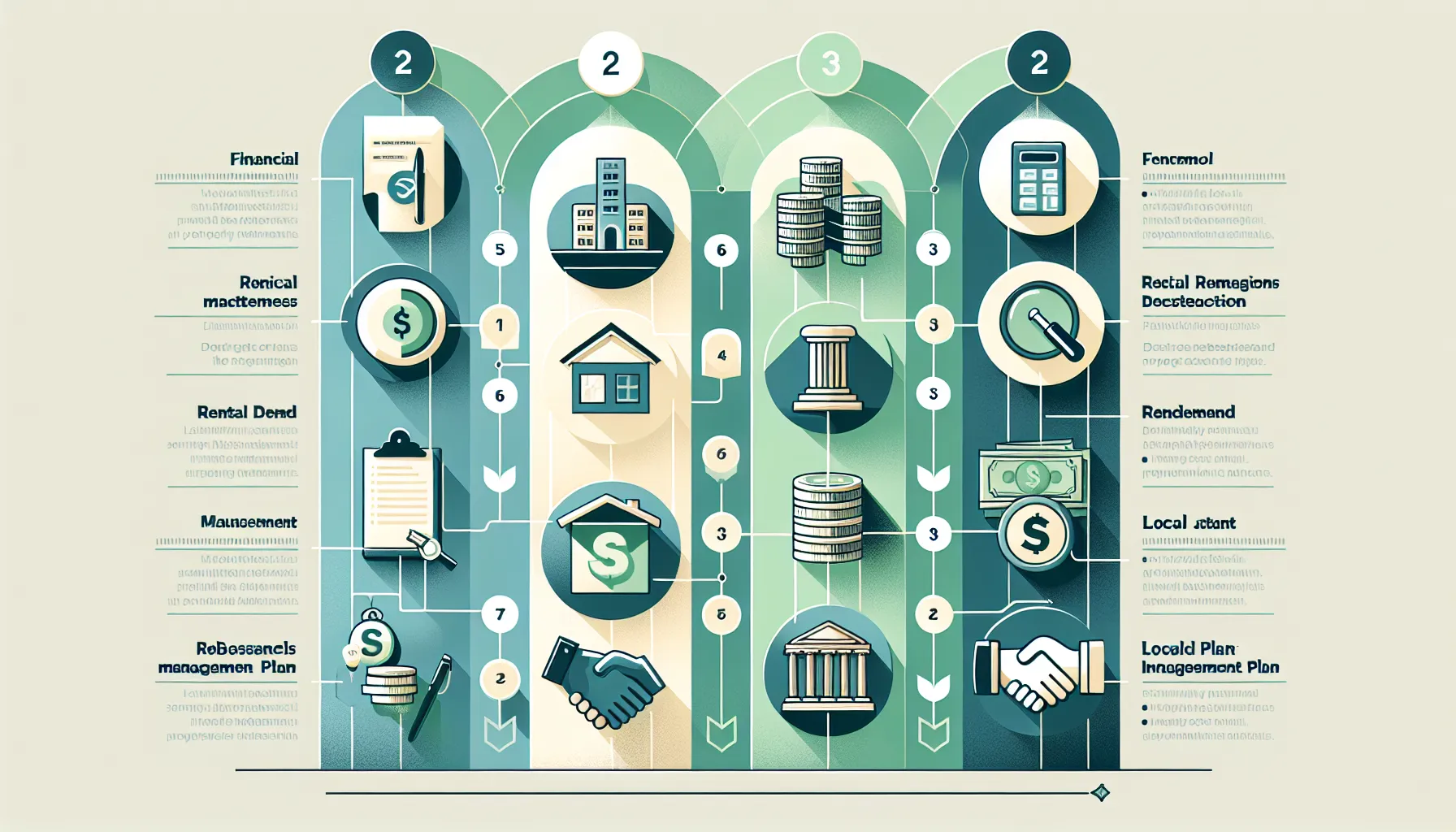 infographic showing four key factors for investing in Pleasant Hill property