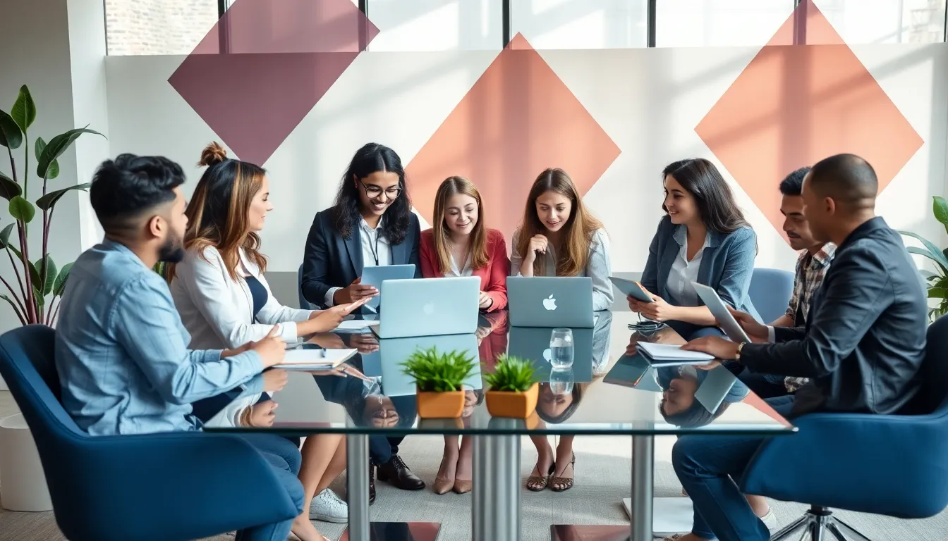 diverse team collaborating on budget-friendly event planning.