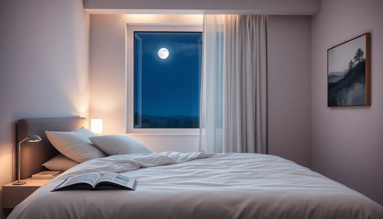a peaceful bedroom highlighting the importance of night rest.