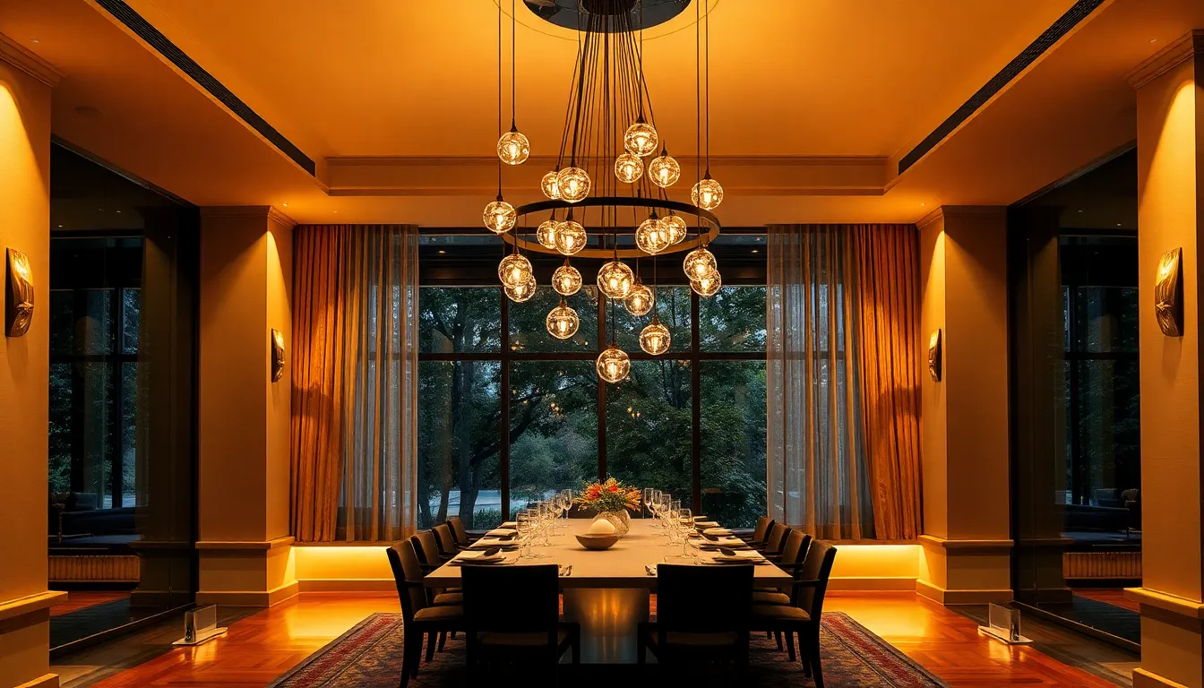 50 Modern Dining Room Lighting Ideas That Will Transform Your Space in 2025 15