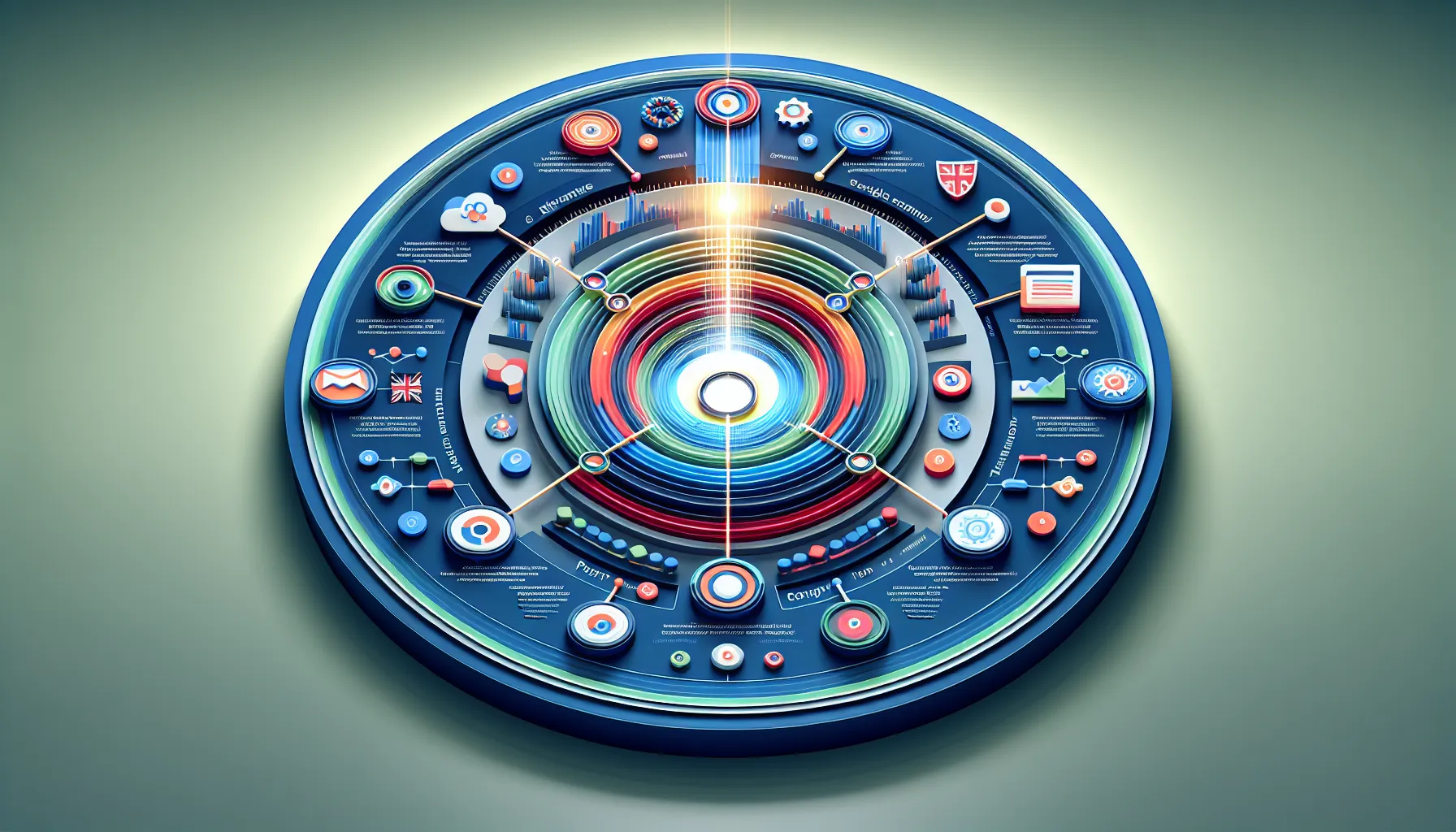 UK-focused diagram of Google ranking factors: intent, E-E-A-T, technical, freshness, local.