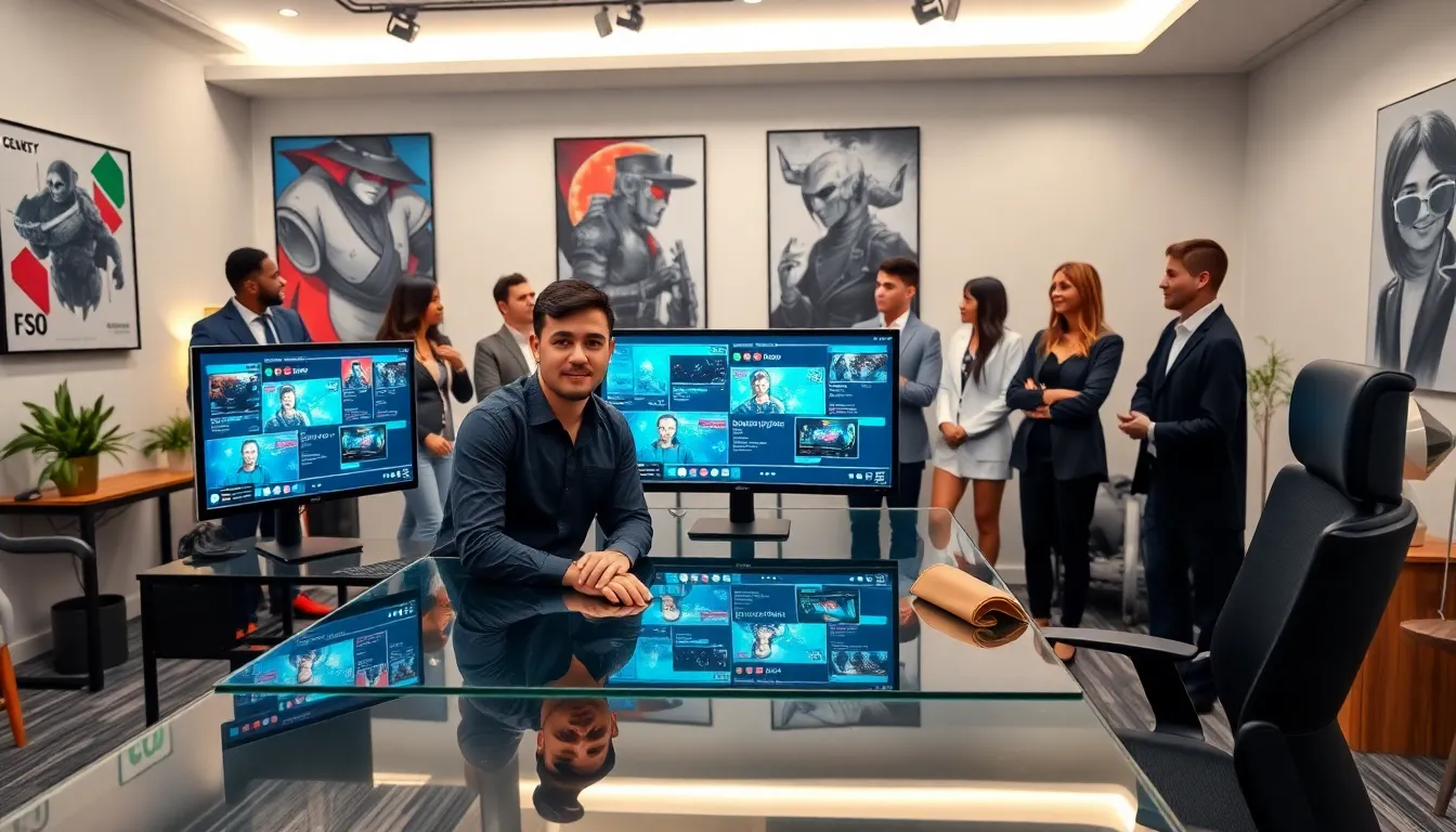 content creator engaging in a modern digital workspace.