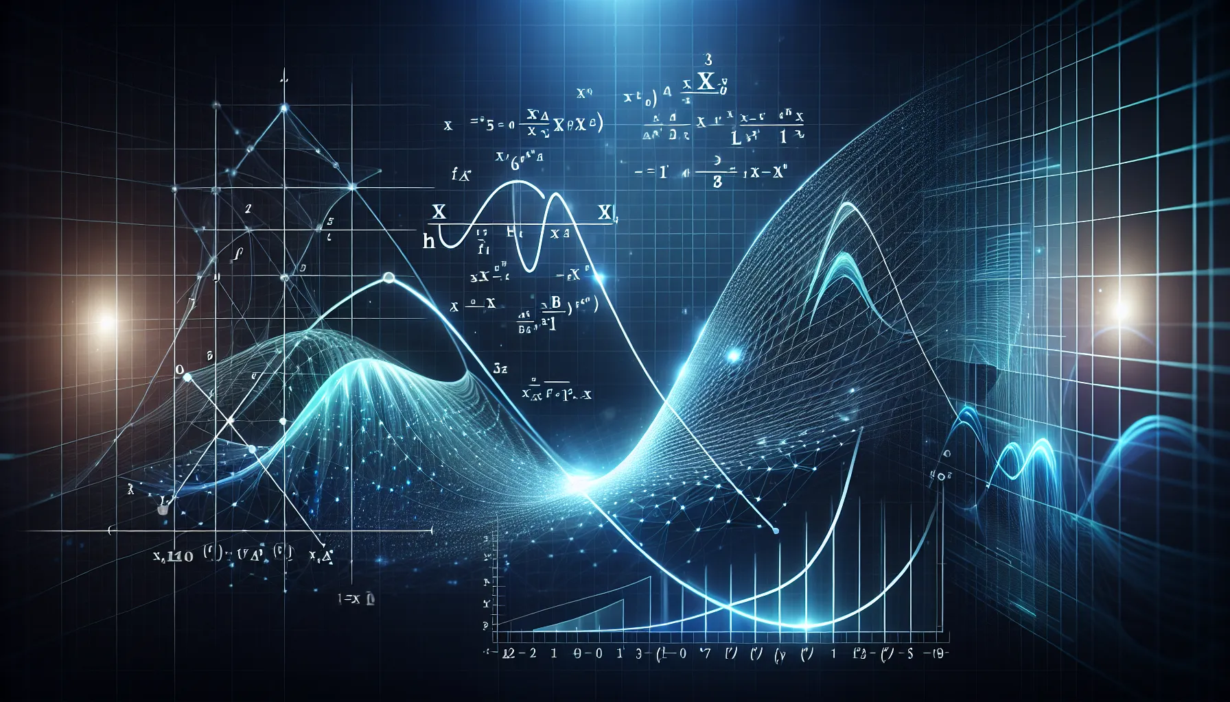 Graphical representation of an exponential function with labeled axes and mathematical notations.