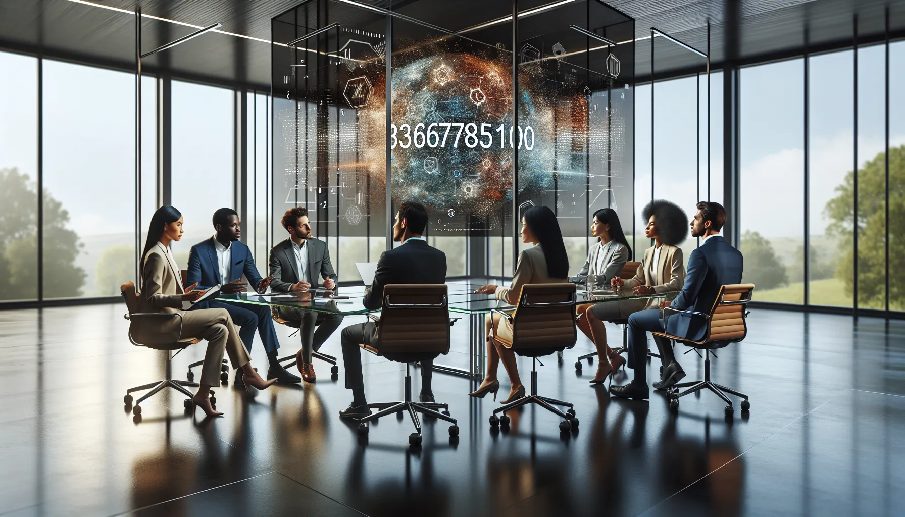 diverse team discussing data strategies in a modern office.