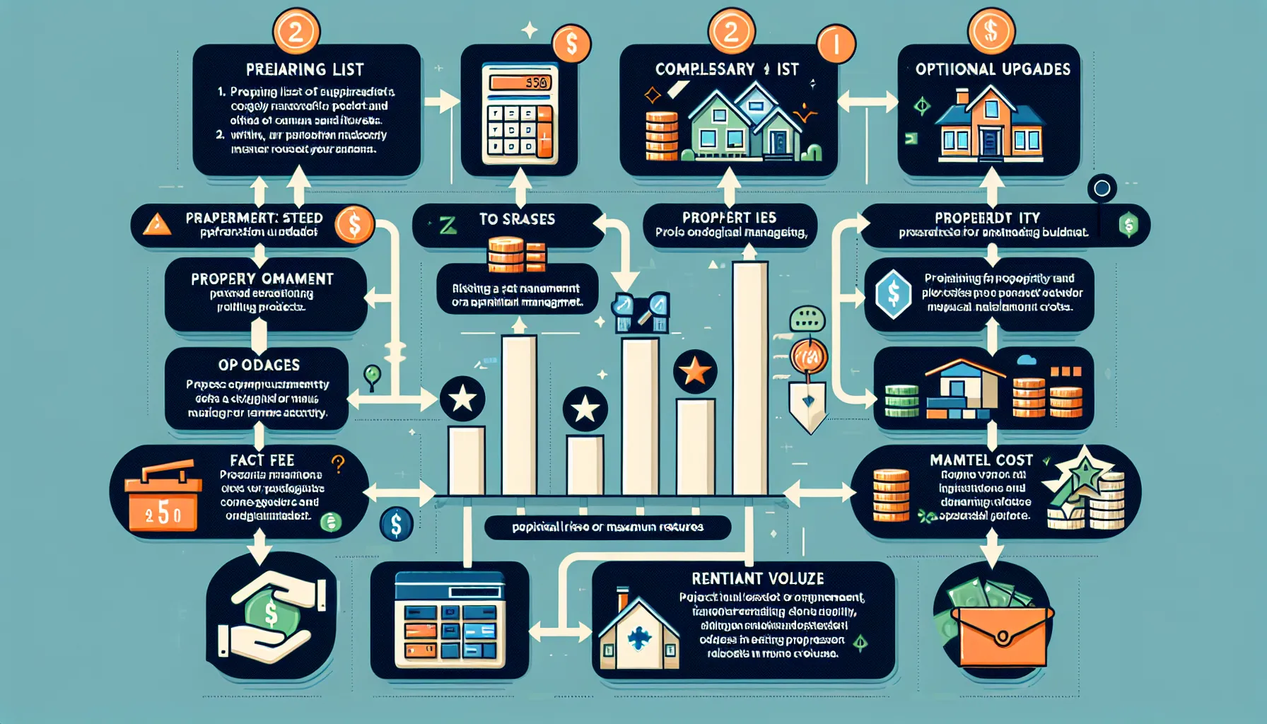 infographic showing steps to plan and budget a Pleasant Hill property upgrade