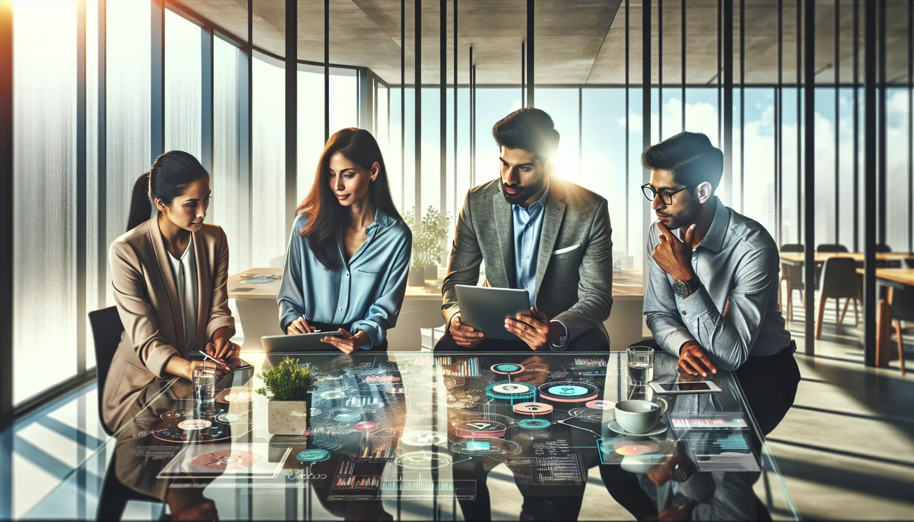 professionals collaborating in a modern office on Cfbhlp applications.