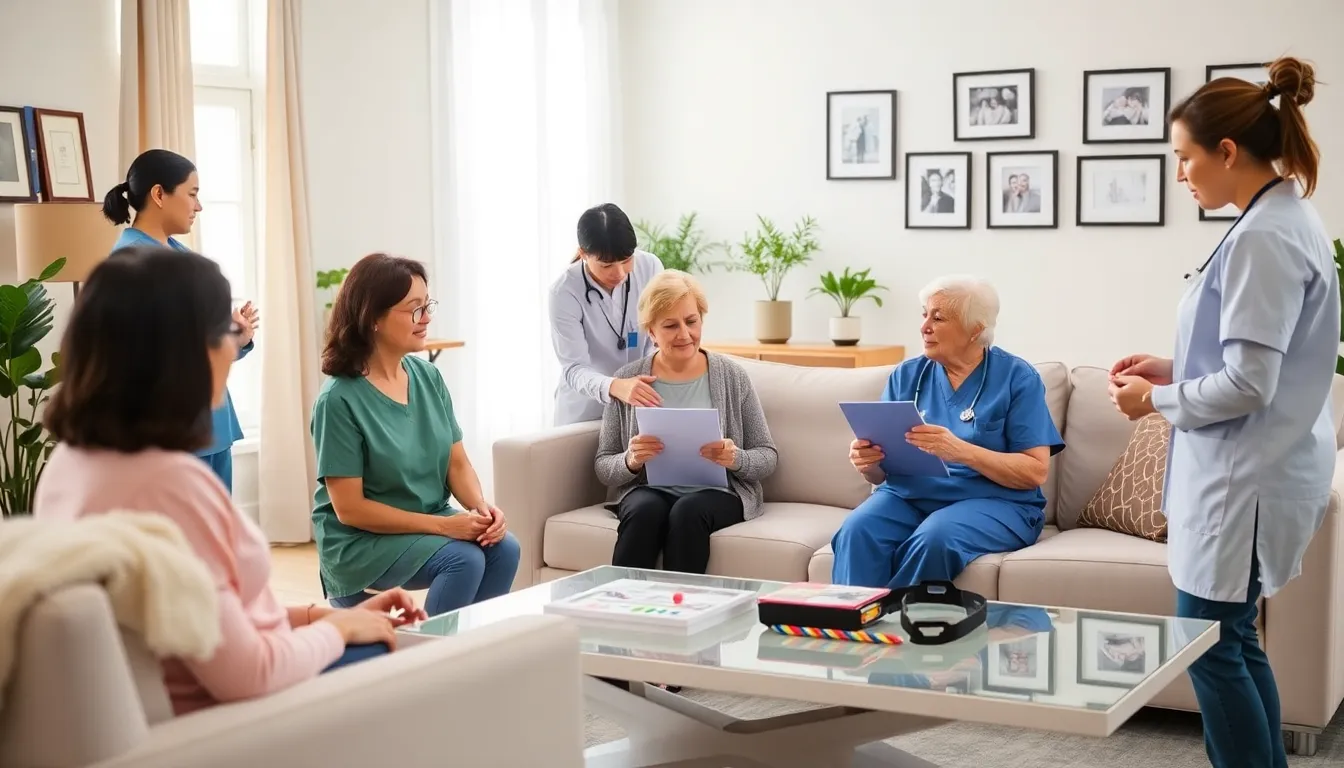 healthcare professionals providing services in a home setting.