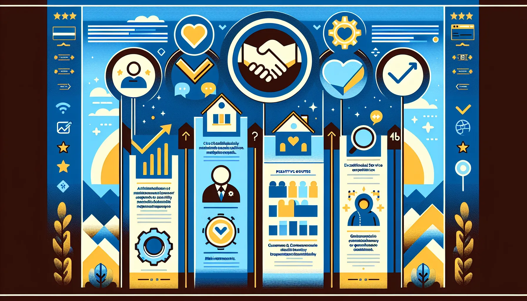 infographic showing key traits of an Orinda maintenance service team