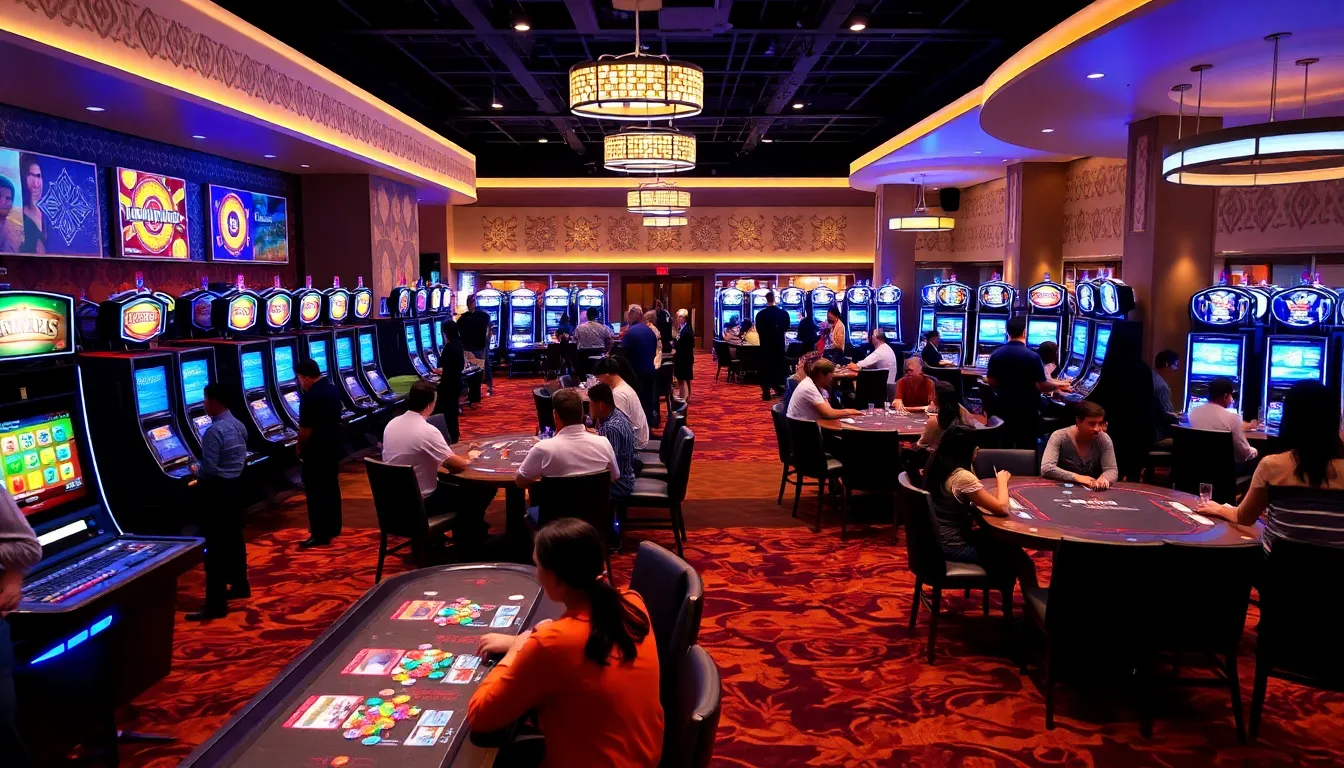 gaming venue featuring diverse patrons and cultural elements in Arizona.