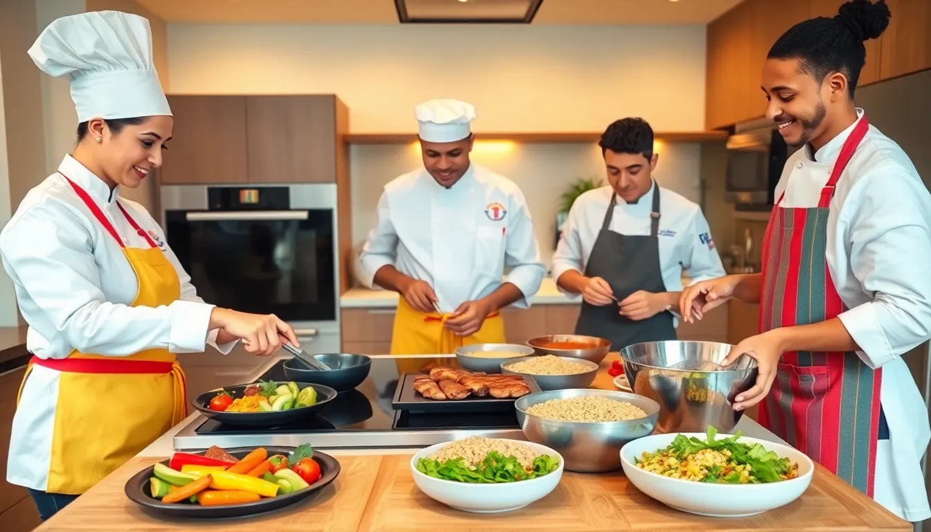 chefs preparing colorful Lopzassiccos food in a modern kitchen.
