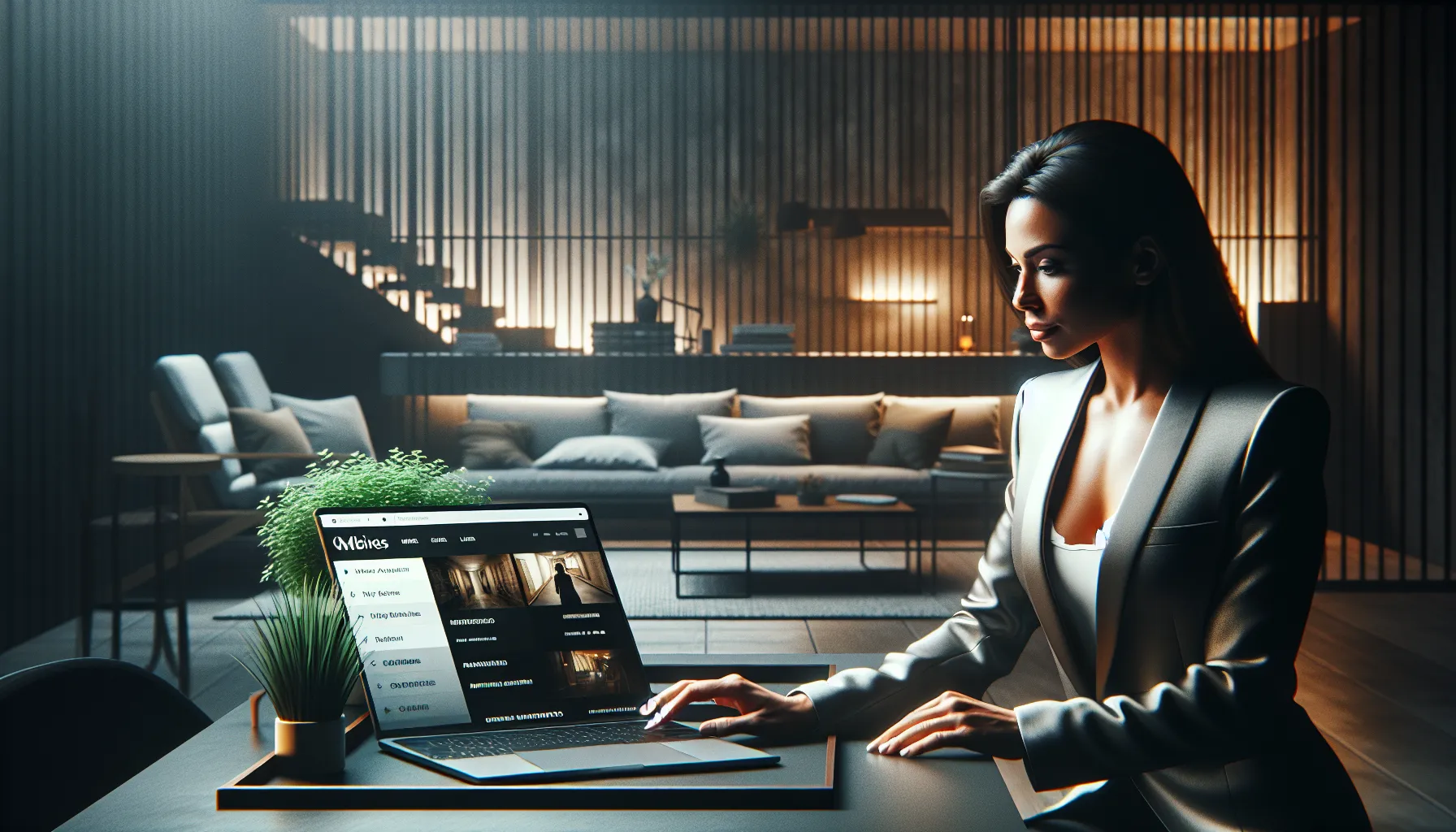 User navigating the Movizwap.org homepage on a laptop.