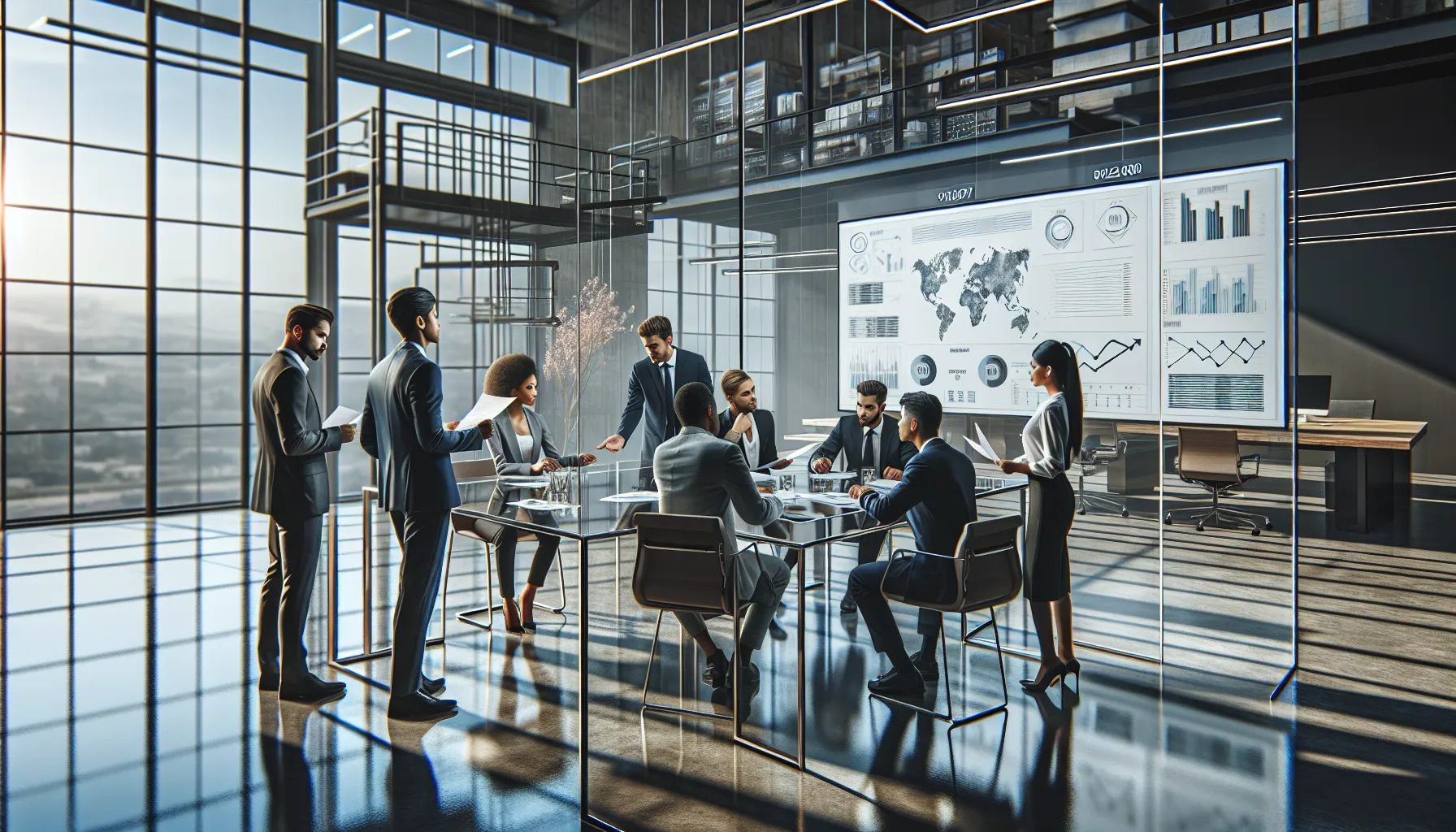 diverse team discussing in a modern office about identifier 9203226000.