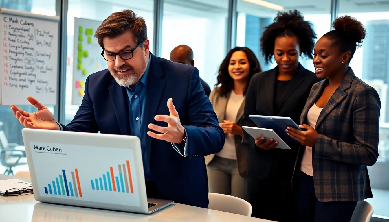 diverse professionals discussing business principles in a modern conference room.