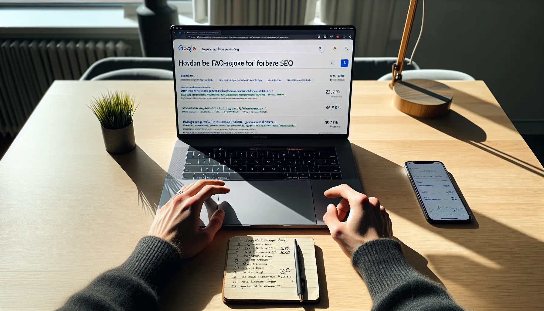 Marketer reviews norwegian faq-rich search result with rising ctr metrics.