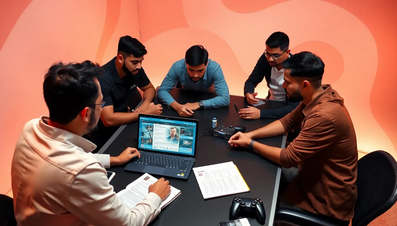 diverse gamers collaborating on strategies for CK2Generator.