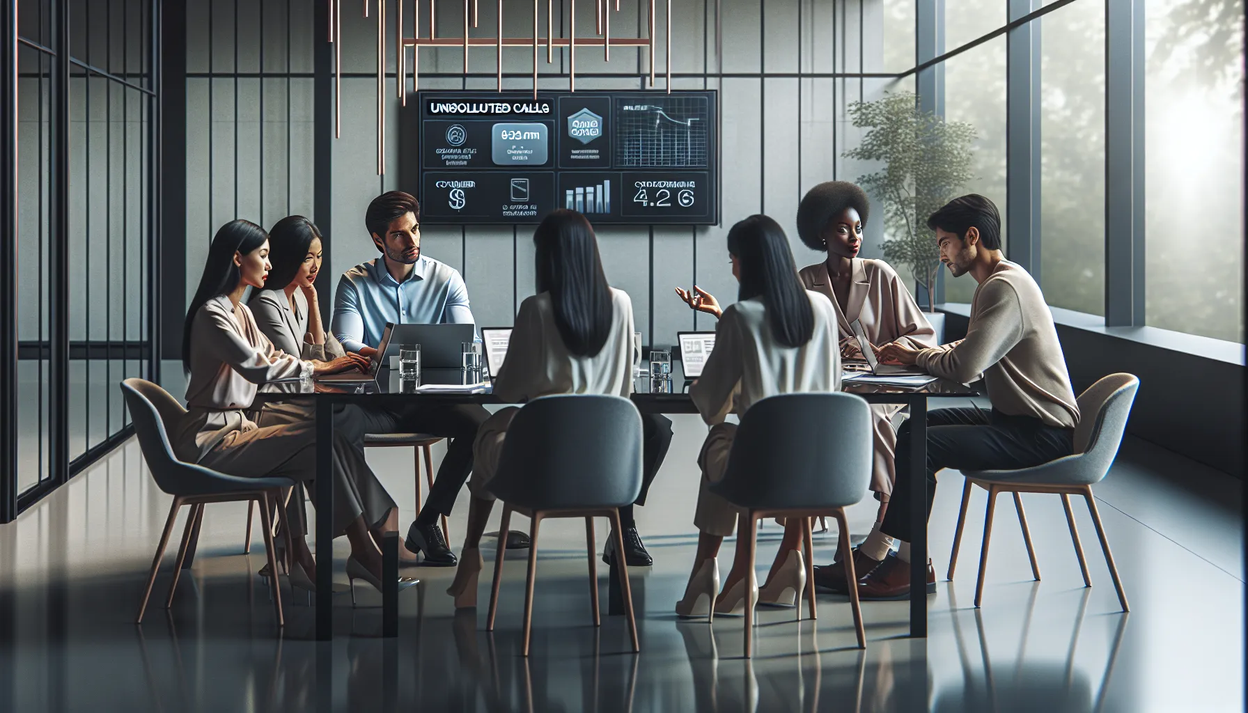diverse team discussing consumer protection against unwanted calls in an office.