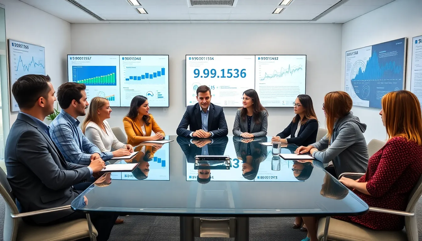 professionals discussing the significance of 9.96.01536 in a modern office.