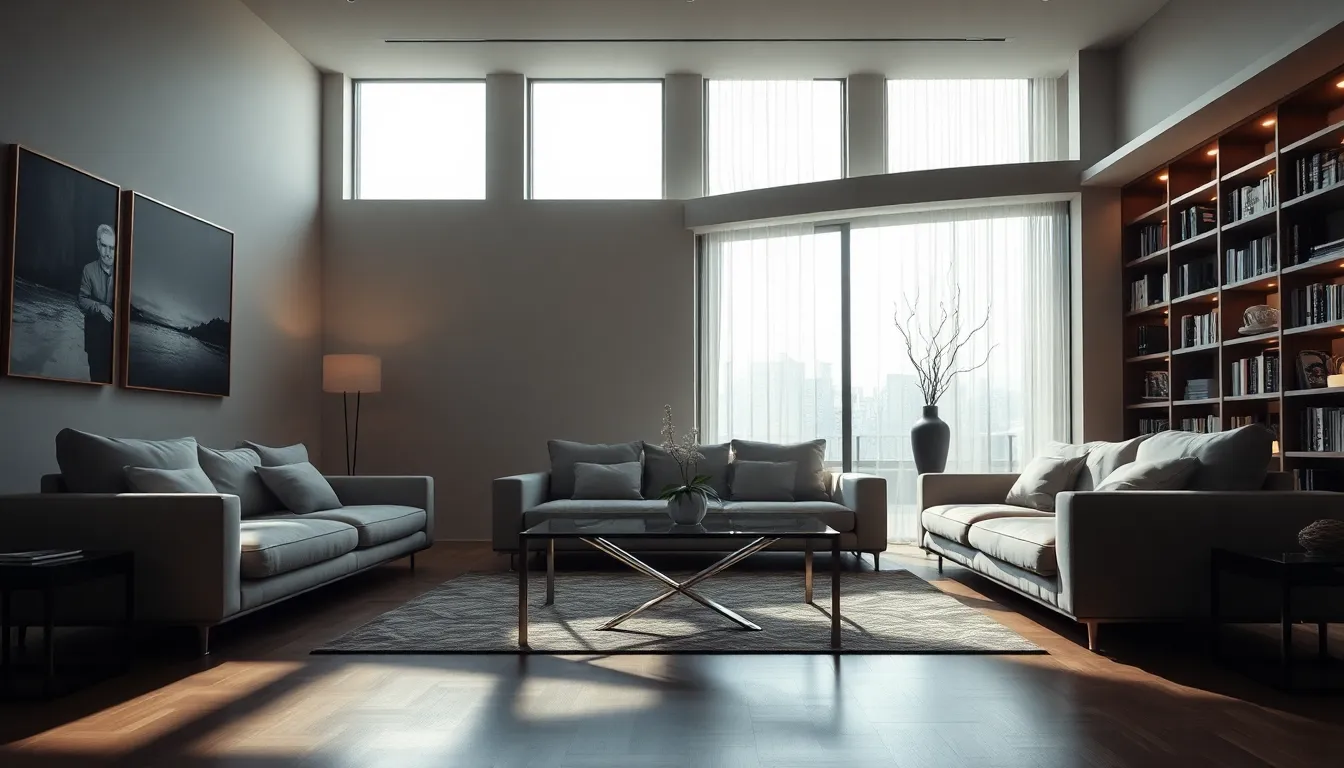 sophisticated interior representing the film *Interiors*.