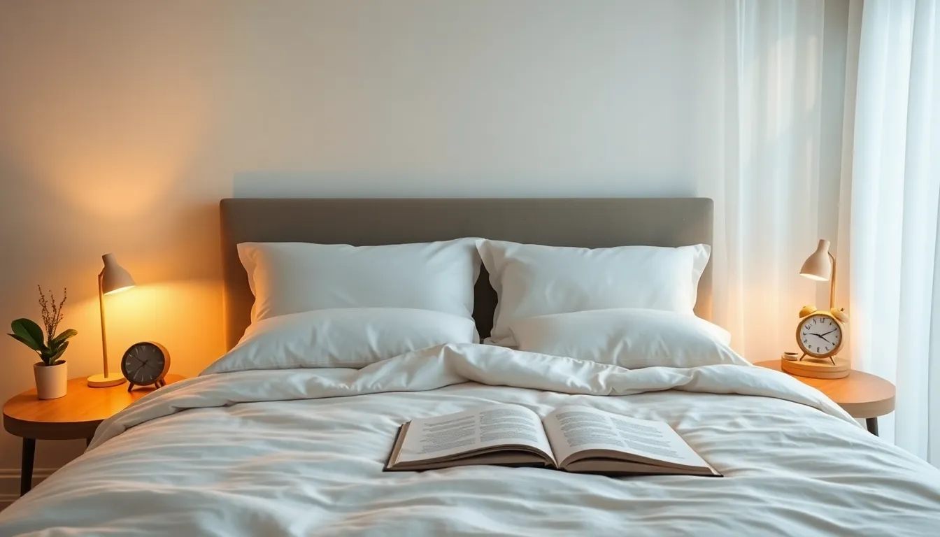 a peaceful bedroom environment encouraging restful sleep.