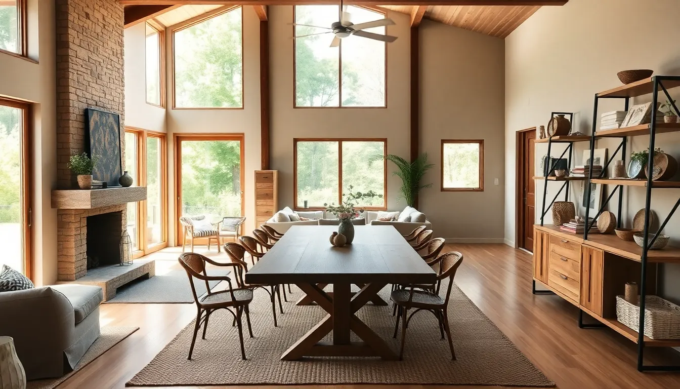 rustic living space inspired by Zach Bryan's home improvement style